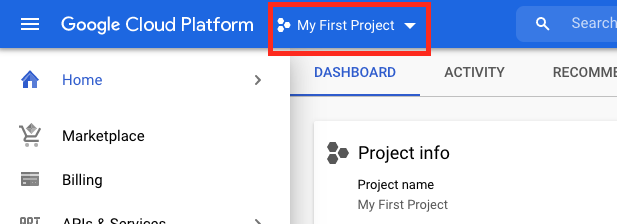 GCP Dashboard